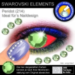 Swarovski Elements 2000 SS3 Peridot Strass Steine zum Aufkleben