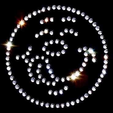 Strass Bügelmotiv "Smilie Nr.5"