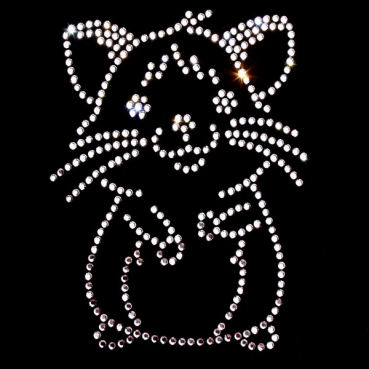 Strass Bügelmotiv "Hamster"