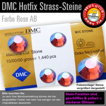 DMC Hotfix Strass-Steine SS20 Rose AB
