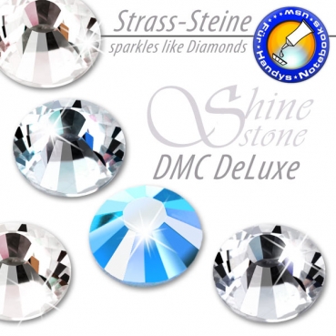 ShineStone DeLuxe Hotfix Strass-Steine SS34 Sapphire AB zum Aufkleben