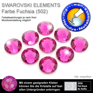 Swarovski 2058 XILION, SS7 Fuchsia Strasssteine zum Aufkleben