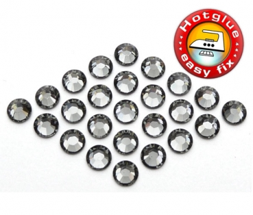 Swarovski 2038 Hotfix SS6 Black Diamond Strasssteine zum Aufbügeln
