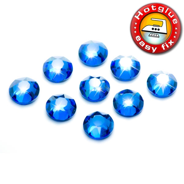 SWAROVSKI 2078 XIRIUS Hotfix SS16 Capri Blue Strasssteine zum Aufbügeln
