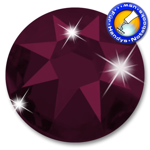 Swarovski 2088 XIRIUS SS12 Amethyst Strasssteine zum Aufkleben