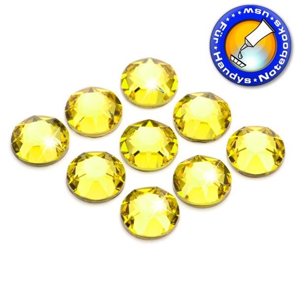 Swarovski 2088 SS12 Citrine Strasssteine zum Aufkleben