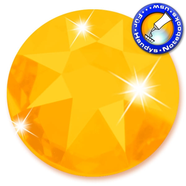 Swarovski 2088 XIRIUS SS12 Sunflower Strasssteine zum Aufkleben