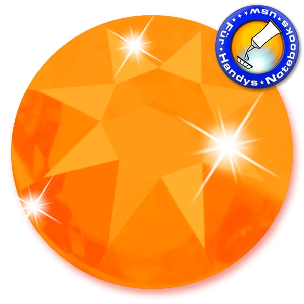 Swarovski 2088 XIRIUS SS16 Tangerine Strasssteine zum Aufkleben
