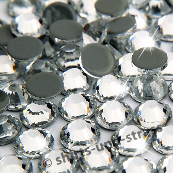 ShineStone DeLuxe Hotfix Strass-Steine SS12 Crystal zum Aufbügeln