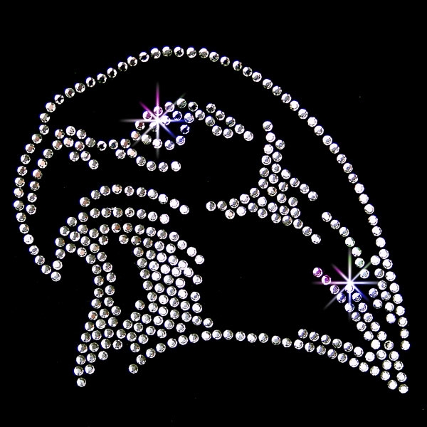 Strass Bügelmotiv "Falkenkopf"