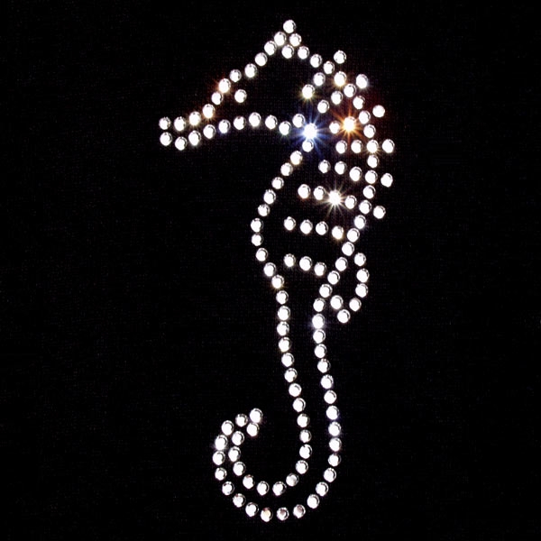 Strass Bügelmotiv "Seepferdchen"