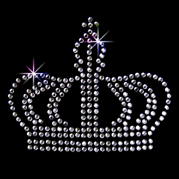 Strass Bügelmotiv "Krone"