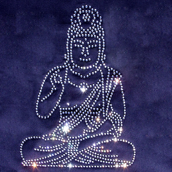 Strass Bügelmotiv "Buddha"