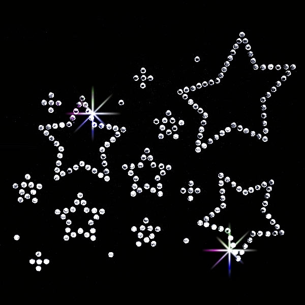 Strass Bügelmotiv "Sternenzauber"