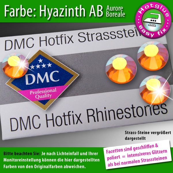 DMC Hotfix Strass-Steine SS16 Farbe Orange AB