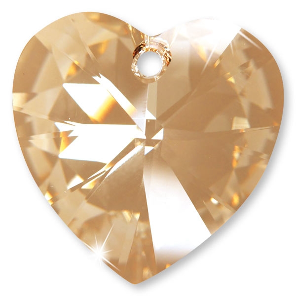 SWAROVSKI Anhänger - Crystal Golden Shadow - Herz - 28 mm