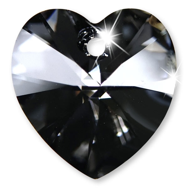 SWAROVSKI Anhänger - Silver Night - Herz - 18x17,5 mm