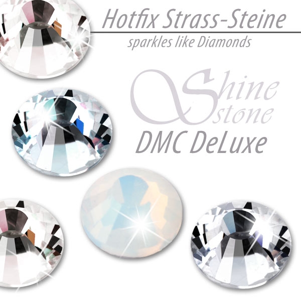 ShineStone DeLuxe Hotfix Strass-Steine SS20 Weiß Opal zum Aufbügeln