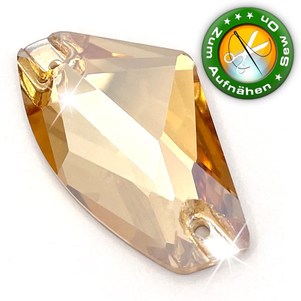 ShineStone DeLuxe - 19mm Fairy Golden Shadow Strasssteine zum Aufnähen