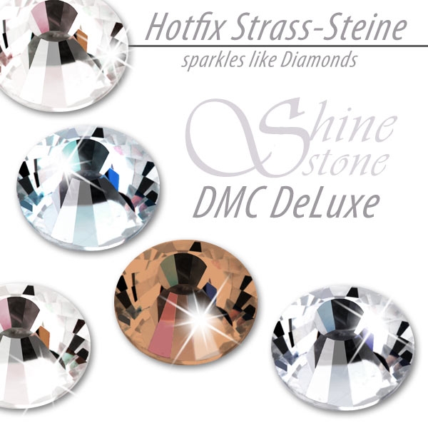 ShineStone DeLuxe Hotfix Strass-Steine SS34 Hellbraun (Light Colorado Topaz) zum Aufbügeln