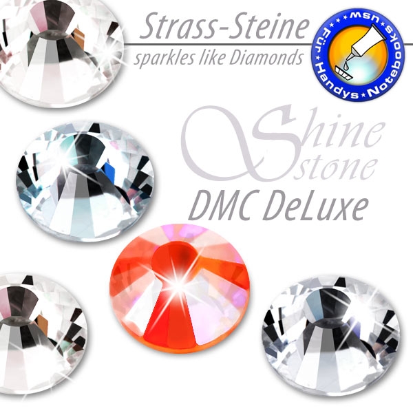 ShineStone DeLuxe DMC Strass-Steine SS16 Orange AB