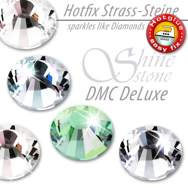 ShineStone DeLuxe Hotfix Strass-Steine SS20 Peridot AB Strasssteine zum Aufbügeln