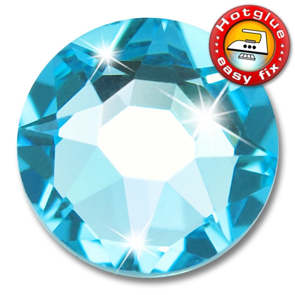 Swarovski 2078 Hotfix SS20 Aquamarine Strasssteine zum Aufbügeln