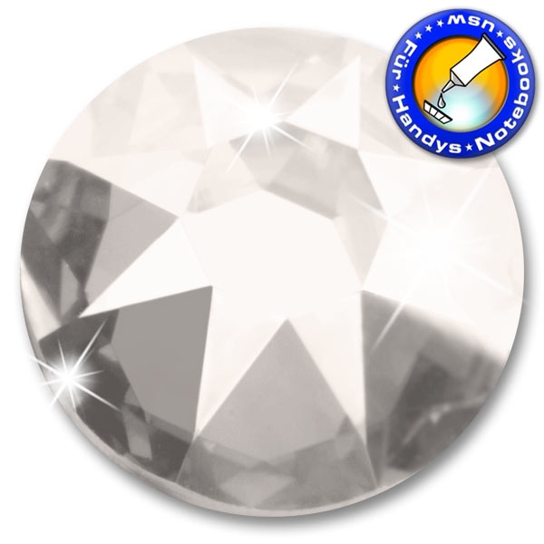 Swarovski 2088 SS12 Crystal Silver Shade Strasssteine zum Aufkleben