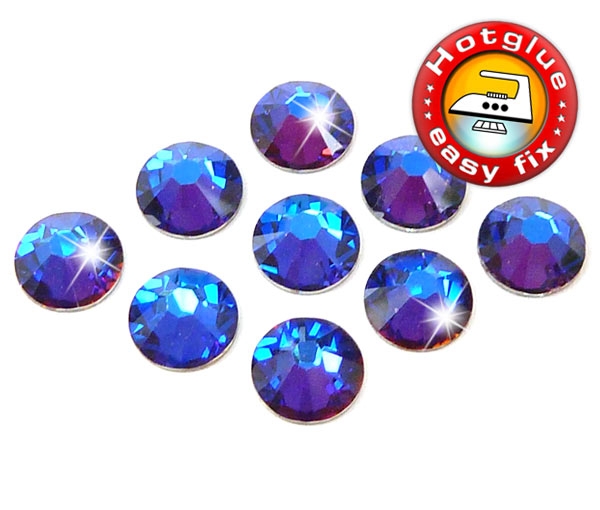 Swarovski 2038 Hotfix SS10 Crystal Meridian Blue Strasssteine zum Aufbügeln