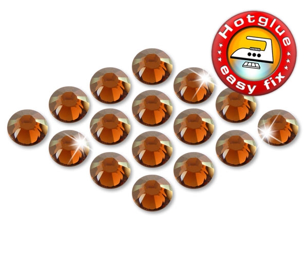 Swarovski 2038 XILION Hotfix, SS8 Smoked Topaz Strasssteine zum Aufbügeln
