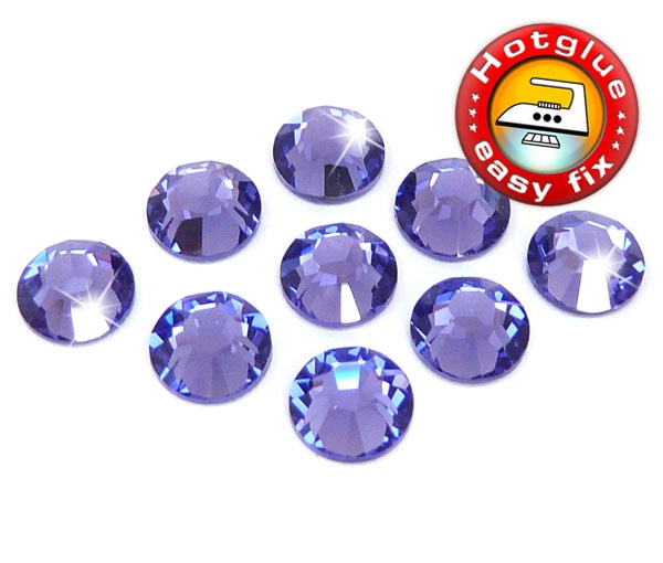 Swarovski 2038 Hotfix SS10 Tanzanite Strasssteine zum Aufbügeln