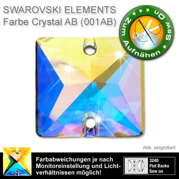 Swarovski Strasssteine 3240 zum Aufnähen
