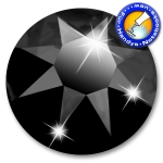 Swarovski 2088 XIRIUS SS30 Jet Hematite Strasssteine zum Aufkleben