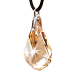 Halsband gefertigt mit SWAROVSKI CRYSTAL Helix Pendant 37mm Crystal Golden Shadow
