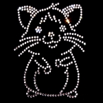 Strass Bügelmotiv "Hamster"