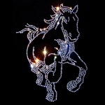 Strass Bügelmotiv "Pferd im Galopp"