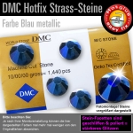 DMC Hotfix Strass-Steine SS20, Blau metallic