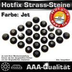 Hotfix Strass Steine, SS20, Jet (Schwarz), in AAA-Qualität