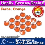 ShineStone 2cut Hotfix Strass-Steine SS16 Orange (Sun) - Profi-Qualität