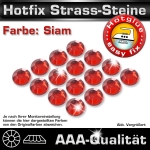 ShineStone 2cut Hotfix Strass-Steine SS6 Rot (Siam) - Profi-Qualität