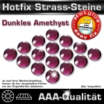 Hotfix Strass-Steine SS10 Dunkles Amethyst zum Aufbügeln