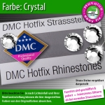 DMC Hotfix Strass-Steine SS30 Farbe Crystal