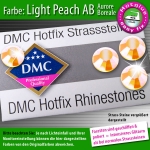 DMC Hotfix Strass-Steine SS10 Farbe Light Peach AB