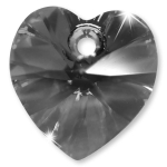 Swarovski® Anhänger 6228 Herz, ca. 10,3x10 mm Black Diamond AB