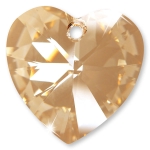 SWAROVSKI Anhänger - Crystal Golden Shadow - Herz - 28 mm