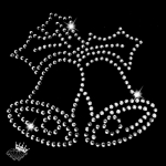 Strass-Bügelbild Glöckchen 98mm