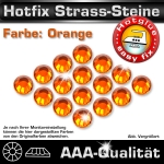 Hotfix Strass-Steine, SS16, Orange (Sun), in AAA-Qualität