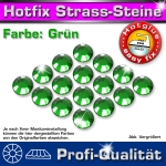 Hotfix Strass Steine, SS20, Grün, in AAA-Qualität