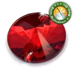 ShineStone DeLuxe - 16mm Rivoli Rot Strasssteine zum Aufnähen