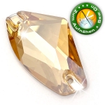 ShineStone DeLuxe - 14mm Fairy Golden Shadow Strasssteine zum Aufnähen